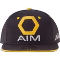 schwarze-und-gelbe-flache-snapback-kappe-aim-avengers-marvel-comics-von-difuzed