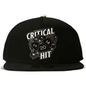 gorra-plana-negra-snapback-critical-hit-dice-dungeons-dragons-de-difuzed