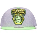 gra-och-gron-platt-snapback-keps-for-barn-hulk-release-the-rage-marvel-comics-av-difuzed