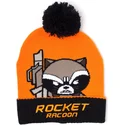 gorro-naranja-y-negro-con-pompon-rocket-raccon-kawaii-art-marvel-comics-de-difuzed