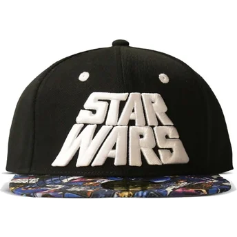 Gorra plana negra snapback All-Over Print Poster Star Wars de Difuzed