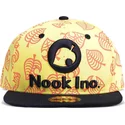 snapback-kappe-in-gelb-und-schwarz-mit-leaf-logo-von-nook-inc-animal-crossing-von-difuzed
