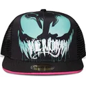 gorra-plana-trucker-negra-y-rosa-snapback-para-nino-venom-marvel-comics-de-difuzed