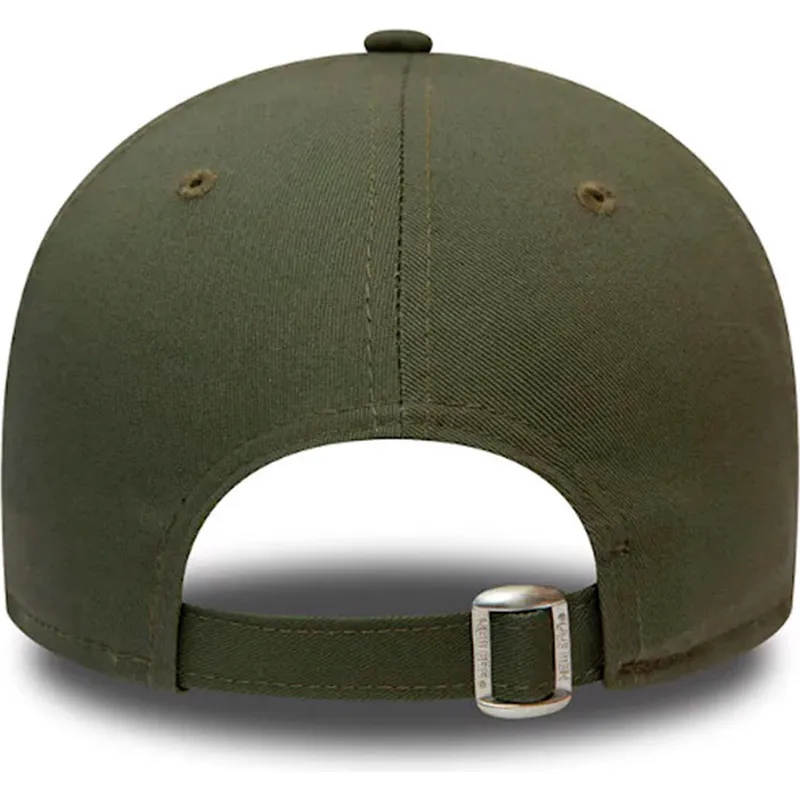 mutzen-gebogen-grun-verstellbares-band-9forty-league-essential-der-new-york-yankees-mlb-von-new-era