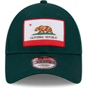 mutzen-gebogen-grun-verstellbares-band-9forty-us-state-der-california-republic-von-new-era