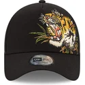 schwarze-snapback-kappe-9forty-e-frame-tattoo-pack-mit-tiger-von-new-era