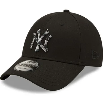 mutzen-gebogen-schwarz-verstellbares-band-9forty-camo-infill-der-new-york-yankees-mlb-von-new-era