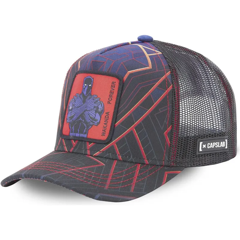 mutzen-gebogen-marineblau-snapback-black-panther-marvel-comics-von-capslab mutzen-gebogen-marineblau-snapback-black-panther-marvel-comics-von-capslab