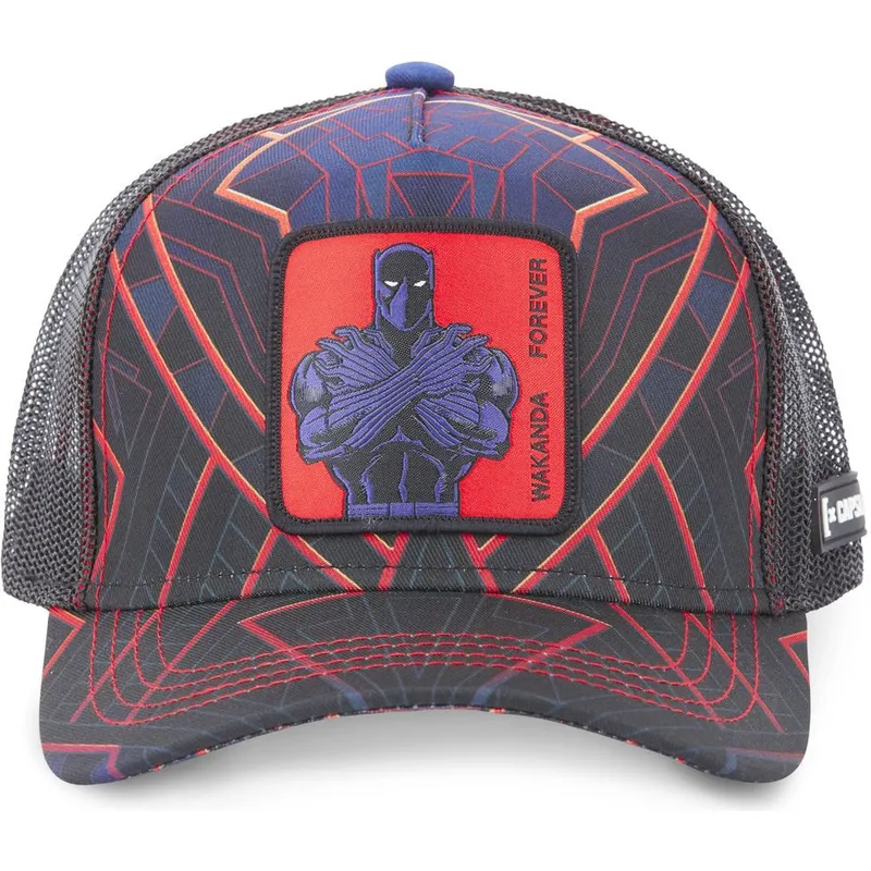 mutzen-gebogen-marineblau-snapback-black-panther-marvel-comics-von-capslab mutzen-gebogen-marineblau-snapback-black-panther-marvel-comics-von-capslab