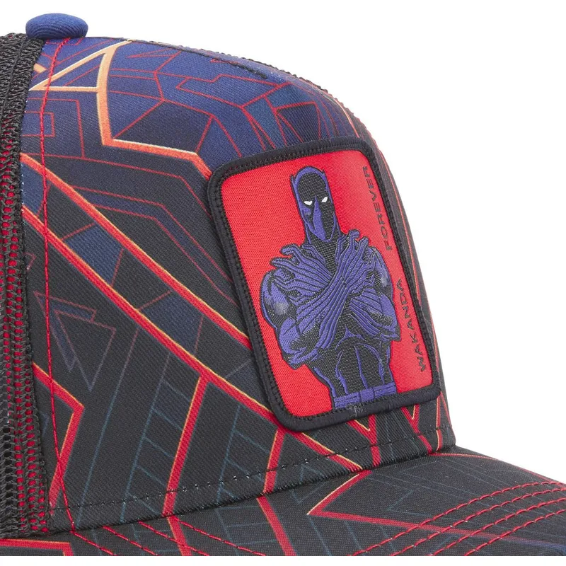 mutzen-gebogen-marineblau-snapback-black-panther-marvel-comics-von-capslab mutzen-gebogen-marineblau-snapback-black-panther-marvel-comics-von-capslab