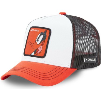 Casquette trucker blanche, noire et rouge Daffy Duck LOO5 DAF1 Looney Tunes Capslab