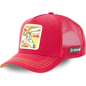 Casquette trucker rouge Coyote LOO5 COY1 Looney Tunes Capslab