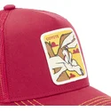 mutzen-gebogen-rot-snapback-kojote-looney-tunes-von-capslab