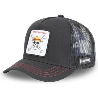 Svart trucker-keps Straw Hat Pirates SKU2 One Piece från Capslab