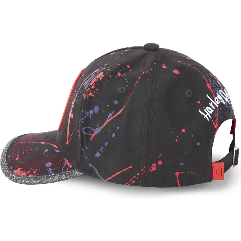 mutzen-gebogen-schwarz-verstellbares-band-harley-quinn-dc-comics-von-capslab