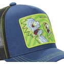 capslab-psy1-rick-und-morty-dunkelblaue-trucker-kappe