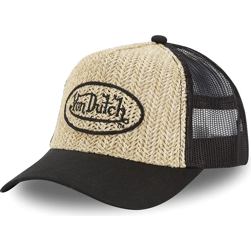 cappellino-trucker-marrone-e-nero-paille-di-von-dutch