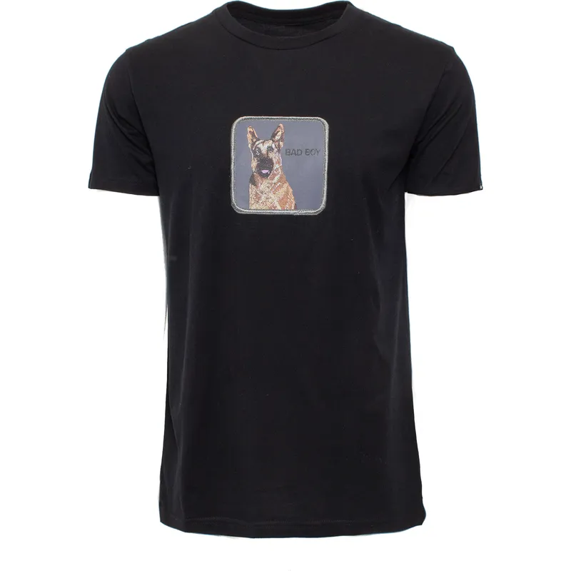 t-shirt-kurzarm-schwarz-der-manga-corta-negra-perro-pastor-aleman-bad-boy-bouncer-the-farm-the-farm-von-goorin-bros