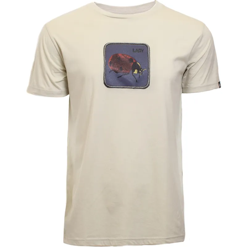 t-shirt-kurzarm-beige-der-manga-corta-beige-mariquita-lady-beetle-the-farm-the-farm-von-goorin-bros