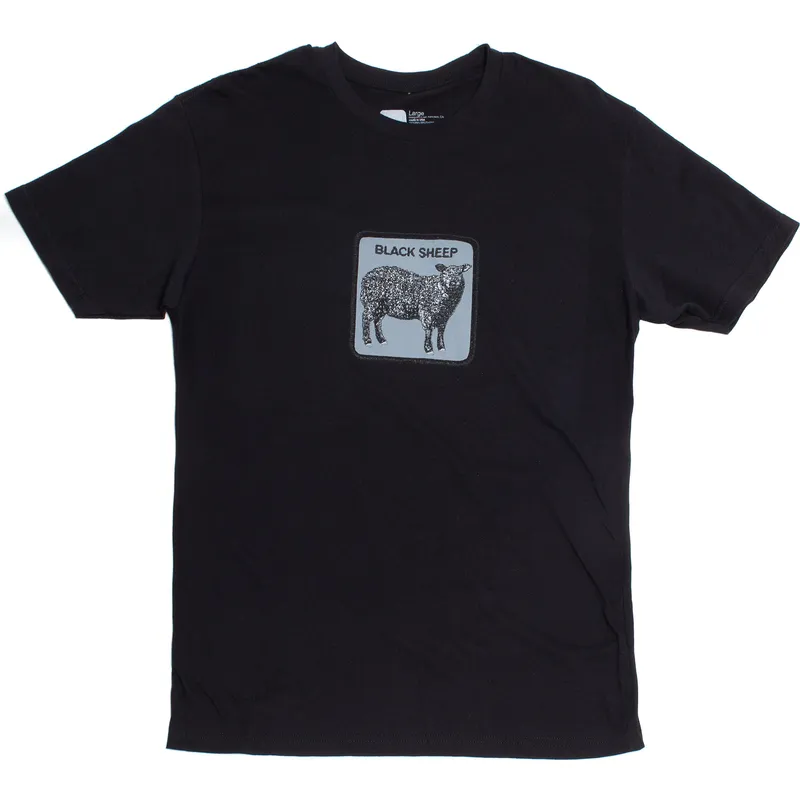 t-shirt-kurzarm-schwarz-der-manga-corta-negra-oveja-black-sheep-herd-me-the-farm-the-farm-von-goorin-bros t-shirt-kurzarm-schwarz-der-manga-corta-negra-oveja-black-sheep-herd-me-the-farm-the-farm-von-goorin-bros