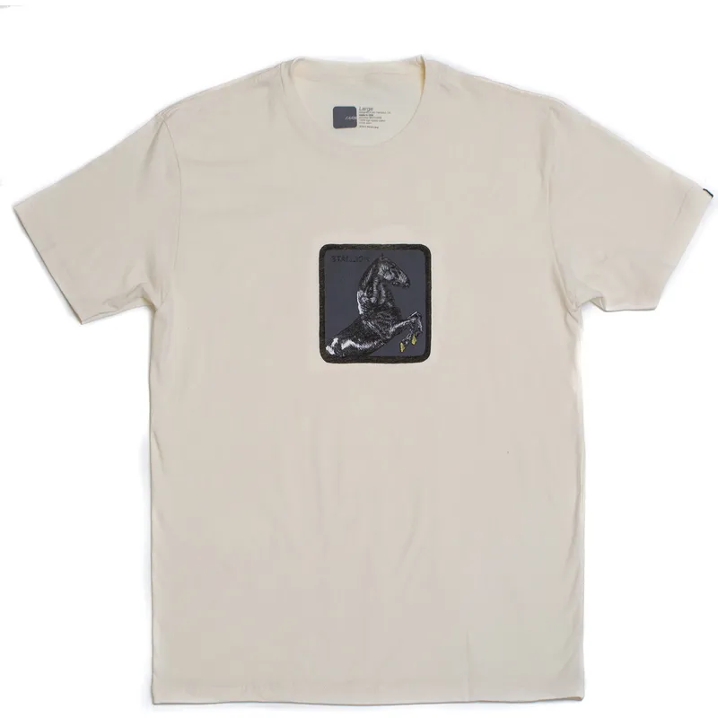 t-shirt-kurzarm-beige-der-manga-corta-beige-caballo-stallion-very-stable-the-farm-the-farm-von-goorin-bros t-shirt-kurzarm-beige-der-manga-corta-beige-caballo-stallion-very-stable-the-farm-the-farm-von-goorin-bros
