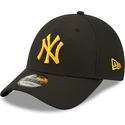 mutzen-gebogen-schwarz-verstellbares-band-9forty-diamond-era-der-new-york-yankees-mlb-von-new-era