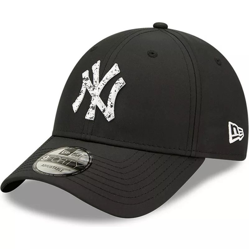 Gorra curva negra ajustable Sports Clip de New York Yankees MLB de Era: Caphunters.at