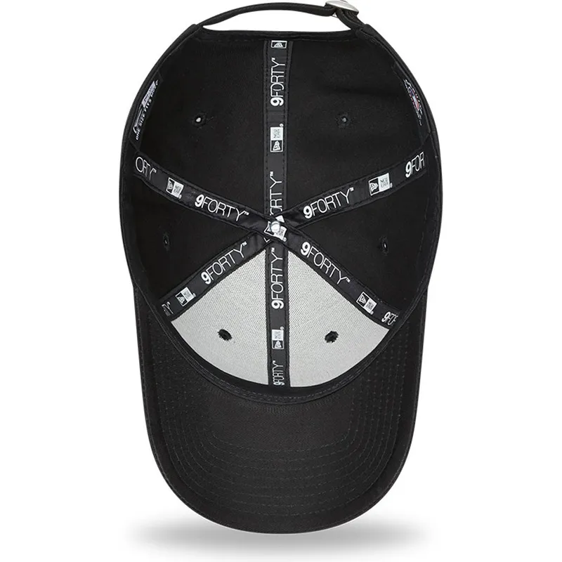 mutzen-gebogen-schwarz-verstellbares-band-rosa-9forty-league-essential-der-los-angeles-dodgers-mlb-von-new-era