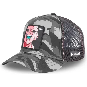 trucker-cap-schwarzes-camouflage-kid-buu-buu3c-dragon-ball-von-capslab