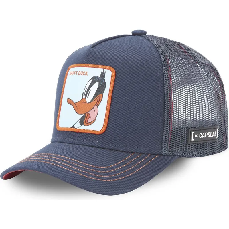 mutzen-gebogen-marineblau-snapback-duffy-duck-looney-tunes-von-capslab mutzen-gebogen-marineblau-snapback-duffy-duck-looney-tunes-von-capslab