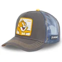 capslab-looney-tunes-jerry-jer2-graue-marineblaue-und-braune-trucker-kappe