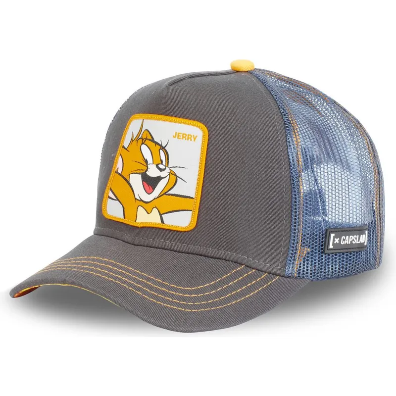 mutzen-gebogen-grau-snapback-jerry-looney-tunes-von-capslab mutzen-gebogen-grau-snapback-jerry-looney-tunes-von-capslab
