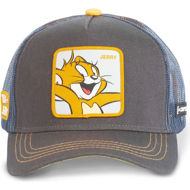 mutzen-gebogen-grau-snapback-jerry-looney-tunes-von-capslab mutzen-gebogen-grau-snapback-jerry-looney-tunes-von-capslab