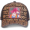 berretto-nero-regolabile-con-visiera-curva-son-goku-super-saiyan-god-tag-gok1-dragon-ball-di-capslab