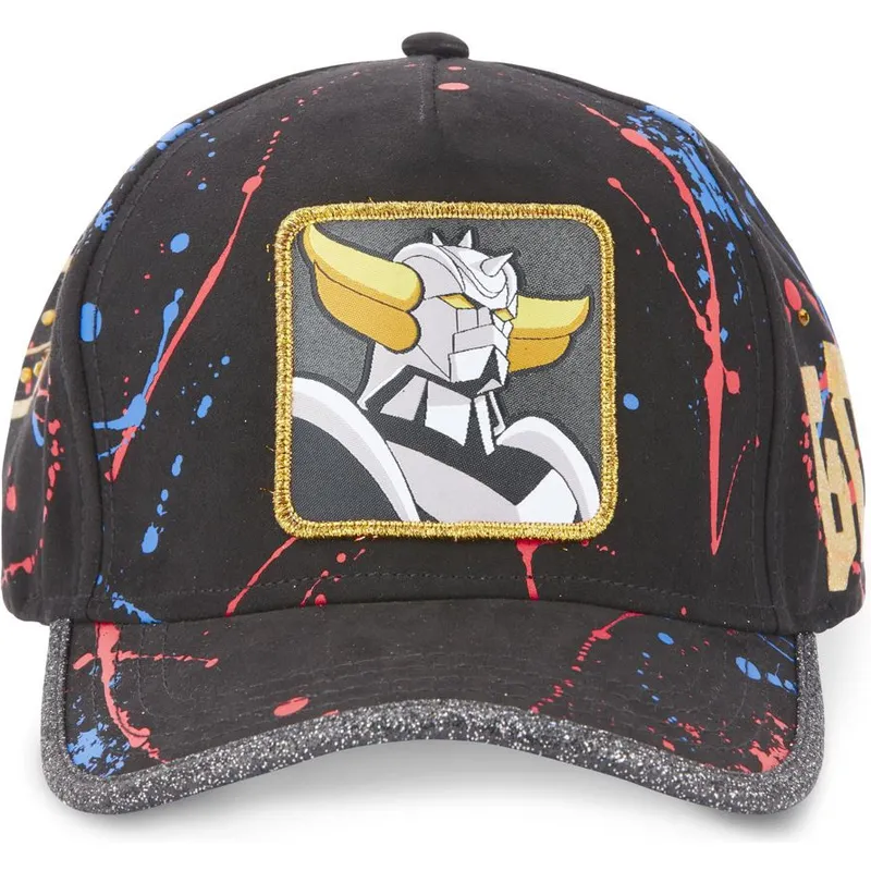 mutzen-gebogen-schwarz-verstellbares-band-robot-grendizer-robot-grendizer-von-capslab mutzen-gebogen-schwarz-verstellbares-band-robot-grendizer-robot-grendizer-von-capslab
