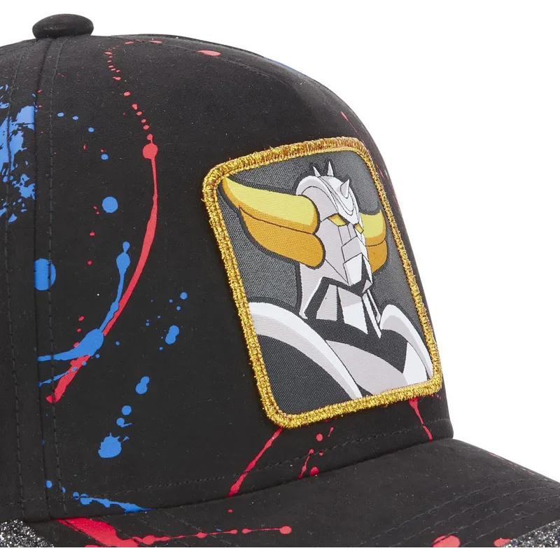 mutzen-gebogen-schwarz-verstellbares-band-robot-grendizer-robot-grendizer-von-capslab mutzen-gebogen-schwarz-verstellbares-band-robot-grendizer-robot-grendizer-von-capslab