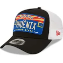 schwarz-weisse-trucker-kappe-a-frame-license-plate-aus-phoenix-arizona-von-new-era