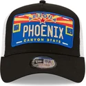 schwarz-weisse-trucker-kappe-a-frame-license-plate-aus-phoenix-arizona-von-new-era