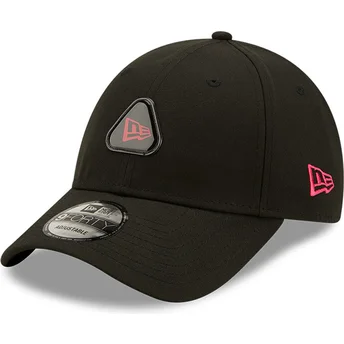 New Era 9FORTY Tri Patch justerbar svart böjd keps