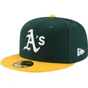 gron-och-gul-justerad-platt-keps-59fifty-ac-perf-oakland-athletics-mlb-fran-new-era