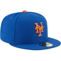 gorra-plana-azul-ajustada-59fifty-ac-perf-de-new-york-mets-mlb-de-new-era