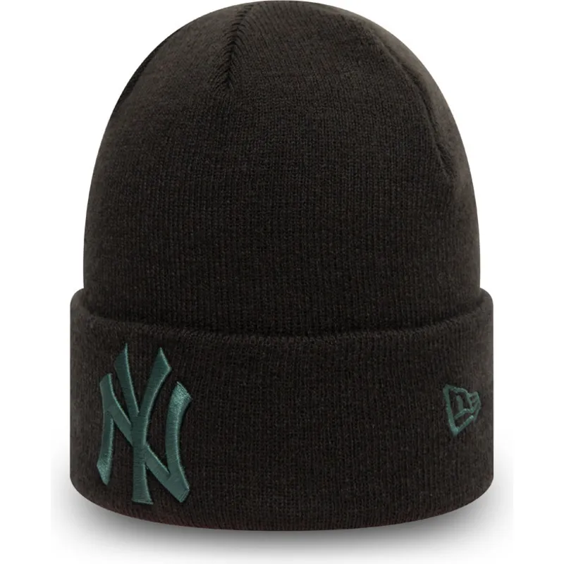mutzen-schwarz-knit-cuff-league-essential-der-new-york-yankees-mlb-von-new-era