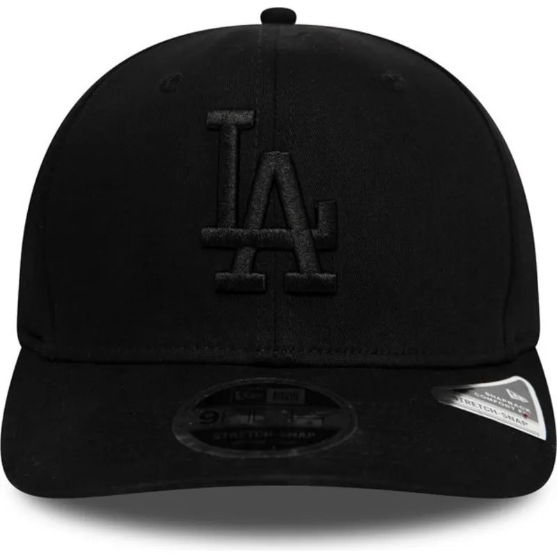mutzen-gebogen-schwarz-snapback-9fifty-stretch-snap-tonal-der-los-angeles-dodgers-mlb-von-new-era
