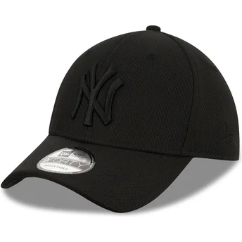 Czarna zakrzywiona czapka z logo New York Yankees 39THIRTY Diamond Era MLB marki New Era