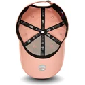 gebogene-rosa-verstellbare-kappe-fur-kinder-9forty-league-essential-von-new-york-yankees-mlb-von-new-era
