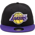 gorra-plana-negra-y-violeta-snapback-9fifty-de-los-angeles-lakers-nba-de-new-era