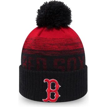 Röd och marinblå mössa med pompong Sport från Boston Red Sox MLB av New Era