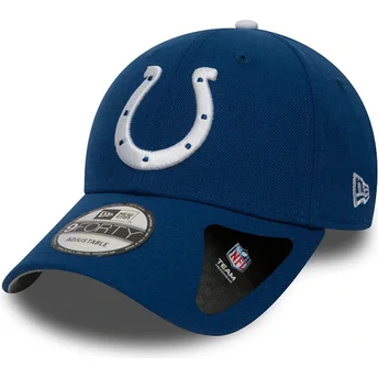 Blaue und weiße verstellbare Curved Cap 9FORTY The League der Indianapolis Colts NFL von New Era
