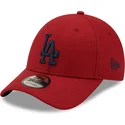 verstellbare-rote-9forty-diamond-era-kappe-mit-gebogenem-schirm-und-blauem-logo-der-los-angeles-dodgers-mlb-von-new-era