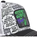 capslab-marvel-comics-hulk-hul1-schwarz-weiss-trucker-cap